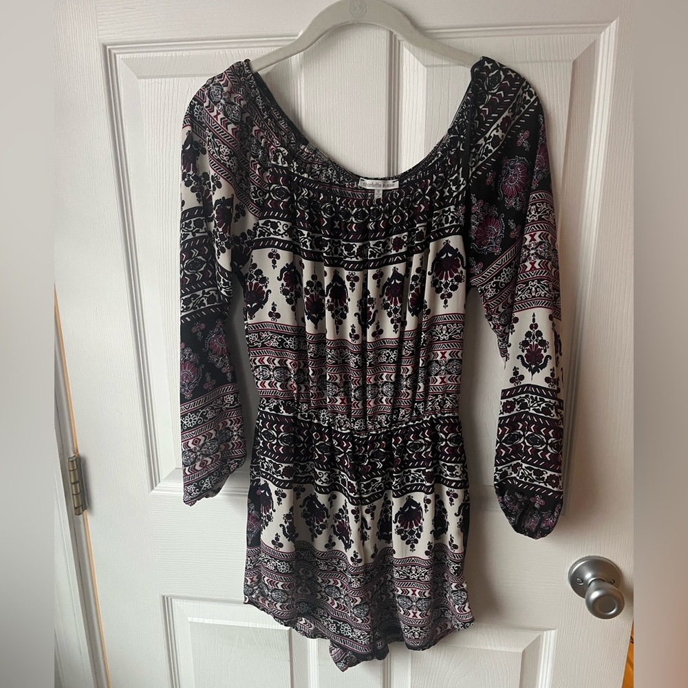 Charlotte Russe Printed Romper